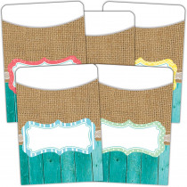 TCR77178 - Shabby Chic Library Pockets Multi Pack in Library Cards