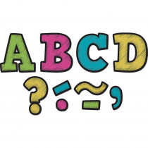 TCR77212 - Chalkboard Brights Bold Block 3In Magnetic Letters in Letters