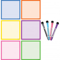 Colorful Dry-Erase Magnetic Square Notes - TCR77406 | Teacher Created Resources | Organization