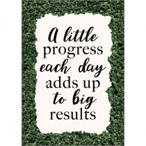 A little Progress Each Day Adds up to Big Results Positive Poster - TCR7994 | Teacher Created Resources | Inspirational