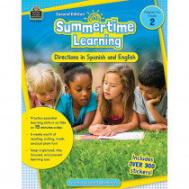 Summertime Learning: English and Spanish Directions, Grade 2 Second Edition (Prep) - TCR8086 | Teacher Created Resources | Skill Builders