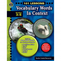 TCR8142 - 101 Lessons Vocabulary Words In Context Gr 3-5 in Vocabulary Skills