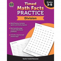 Timed Math Facts Practice: Division - TCR8403 | Teacher Created Resources | Multiplication & Division