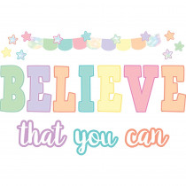Pastel Pop Believe That You Can Bulletin Board Set - TCR8412 | Teacher Created Resources | Classroom Theme