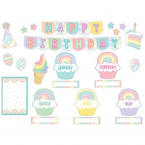Pastel Pop Happy Birthday Mini Bulletin Board Set - TCR8415 | Teacher Created Resources | Classroom Theme