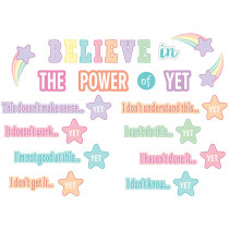 Pastel Pop Believe in the Power of Yet Mini Bulletin Board Set - TCR8417 | Teacher Created Resources | Classroom Theme