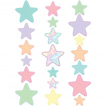 Pastel Pop Star Accents - Assorted Sizes, Pack of 60 - TCR8419 | Teacher Created Resources | Accents
