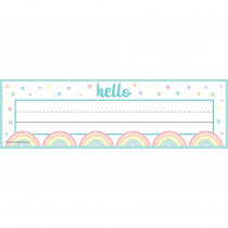 Pastel Pop Flat Name Plates, Pack of 36 - TCR8422 | Teacher Created Resources | Name Plates