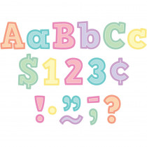 Pastel Pop Bold Block 4" letters Combo Pack, Pack of 230 - TCR8435 | Teacher Created Resources | Letters