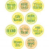 Lemon Zest Positive Saying Accents, Pack of 30 - TCR8480 | Teacher Created Resources | Accents
