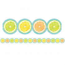 Lemon Zest Citrus Slices Die-Cut Border Trim, 35 Feet - TCR8490 | Teacher Created Resources | Border/Trimmer