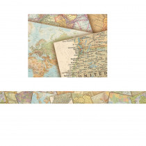 Travel the Map Straight Border Trim, 35 Feet - TCR8639 | Teacher Created Resources | Border/Trimmer