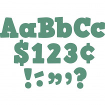 Eucalyptus Green 4 Bold Block Letters Combo Pack - TCR8693 | Teacher Created Resources | Letters"