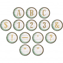 Eucalyptus Circle Letters, 216 Pieces - TCR8726 | Teacher Created Resources | Letters
