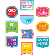 TCR8825 - Positive Sayings Accents Colorful Vibes in Accents