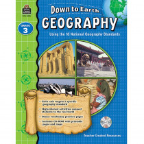 TCR9273 - Down To Earth Geography Gr 3 Book W/Cd in Social Studies