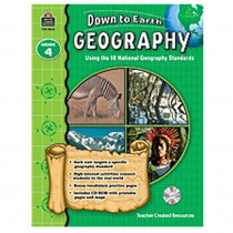 TCR9274 - Down To Earth Geography Gr 4 Book W/Cd in Social Studies