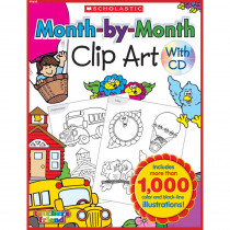 TF-1610 - Month-By-Month Clip Art Book in Clip Art