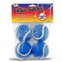 TPG232 - Chair Socks Blue 4Pk in Casters