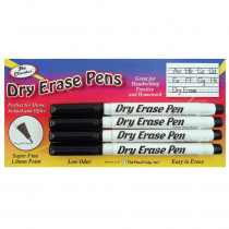 TPG380 - Dry Erase Pens Fine Point Black 4Pk in Whiteboard Accessories