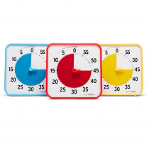 Original 8" Timer - Learning Center Classroom Set, Primary Colors, Set of 3 - TTMTT08BPRM3W | Time Timer Llc | Timers