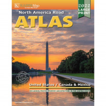 2022 North America Large Print Road Atlas - UNI15035 | Kappa Map Group / Universal Maps | Maps & Map Skills