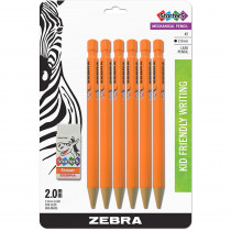 ZEB52816 - 2 Hb 2Mm Mech Pencil 6Pk 1 Eraser Starters in General