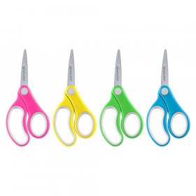 Soft Handle 5" Kids Scissors Classpack, Pointed, Pack of 12