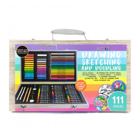 Art 101 Ultimate Scratch Art Combo Kit with 41 Pieces in a