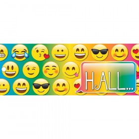 Emoji Hall Laminated 2-Sided Pass, 9" x 3.5"