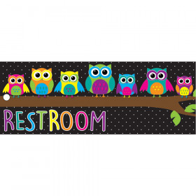 Laminated Owls Restroom Pass