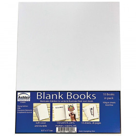 Soft Blank Book, 8.5" x 11", Pack of 10