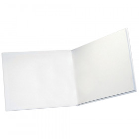 Big Hardcover Blank Book, 11" x 8.5" Landscape, White
