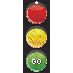 Traffic Light Card Stop Go 3X9 Laminated