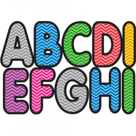 Assorted Color Chevron 2-3/4In Designer Magnetic Letters