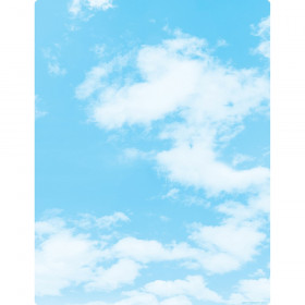 Smart Poly Clouds Chart, Dry-Erase Surface, 17" x 22"