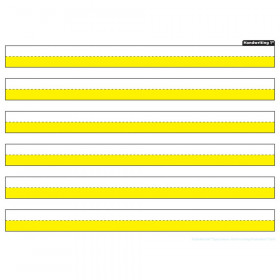 Smart Poly Single Sided PosterMat Pals Space Savers, 1" Handwriting Highlighted Yellow, 13" x 9.5"