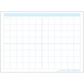 Smart Poly Single Sided PosterMat Pals Space Savers, 1" Grid Blocks, 13" x 9.5"