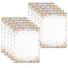 Smart Poly PosterMat Pals Space Savers, 13" x 9-1/2", Blank Confetti Style, Pack of 10