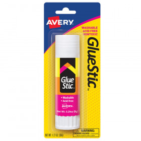 Glue Stic, Washable, Nontoxic, Permanent Adhesive, 1.27 oz., 1 Stick