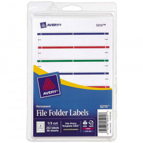 Avery Print Or Write Assorted File Folder Labels