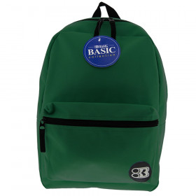 BAZIC 16" Green Basic Collection Backpack