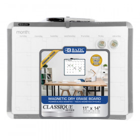 Magnetic Dry Erase Calendar Board with Marker & 2 Magnets, 11" x 14"