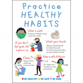 Practice Healthy Habits Poster