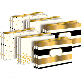 24K Gold Legal-Sized File Folders, Pack of 18
