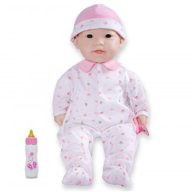La Baby Soft 16" Baby Doll, Pink with Pacifier, Asian