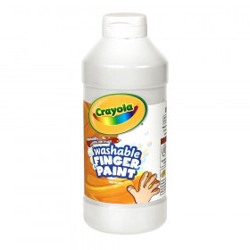 Crayola Washable Finger Paint, White, 16 oz