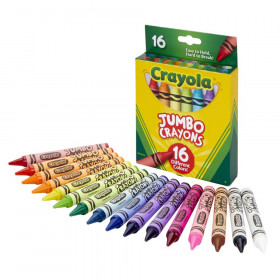 Jumbo Crayons, 16 Colors