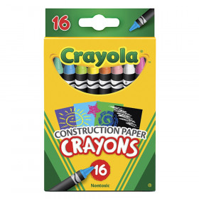 Crayola Construction Paper Crayons, 16 count