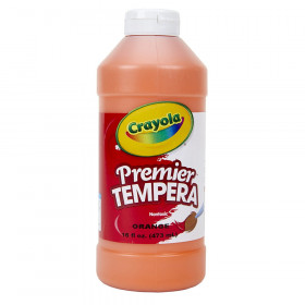 Premier Tempera Paint 16 oz, Orange